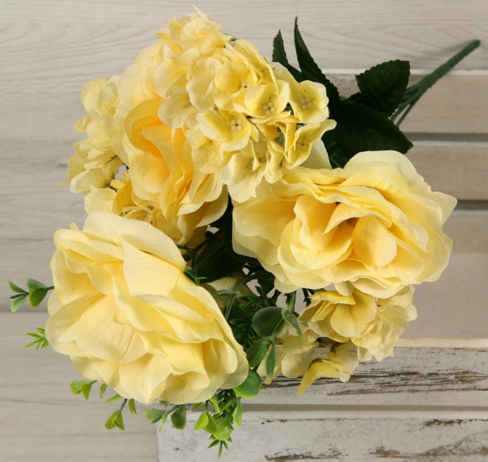 Kytica ruža hortenzia x9  JX1914