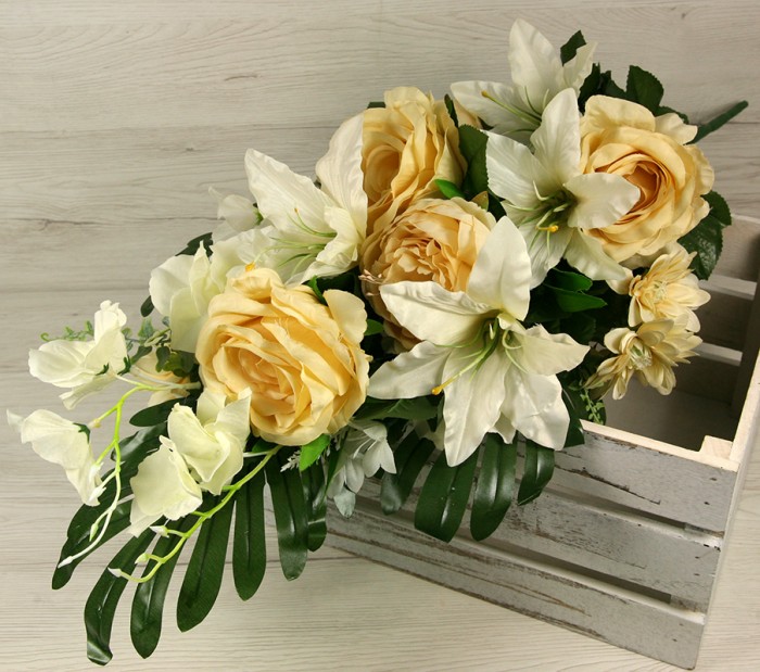 Kytica ruža ľalia hortenzia margaretka x14 JX2113