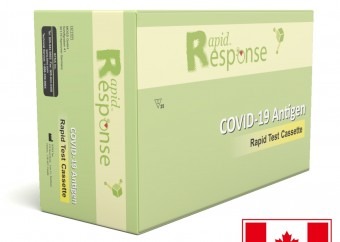 Certifikovaný kanadský antigénový rýchlotest na COVID-19 zo slín Rapid Response Ag s presnosťou 99,5% – 2 ks