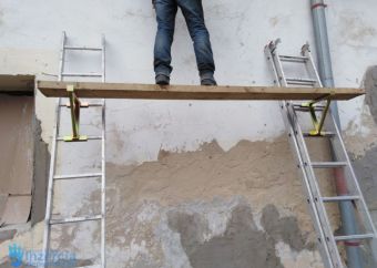 Mobilné rebríkové stavebné lešenie držiaky na rebríky - Ladder Jack