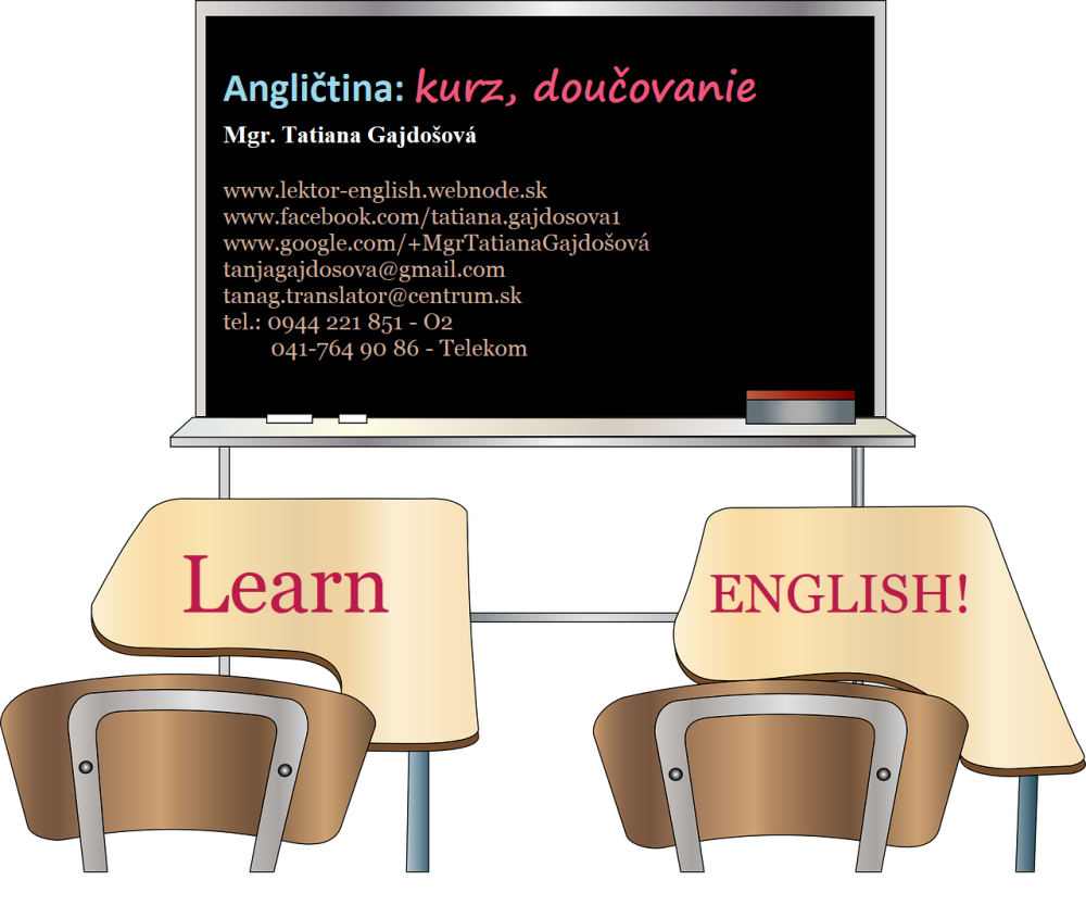 Anglický jazyk - kurz, doučovanie